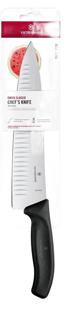 Omgoods - Swiss Classic Tranchiermes met Gecanneleerd Blad 25 cm