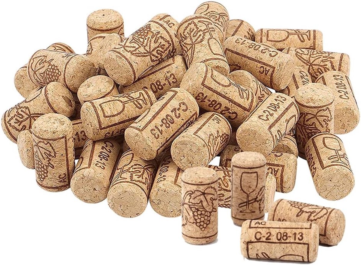 50 pieces wooden wine corks, natural straight corks, natural straight stoppers wine, natural wine corks, for the - ShopVlot