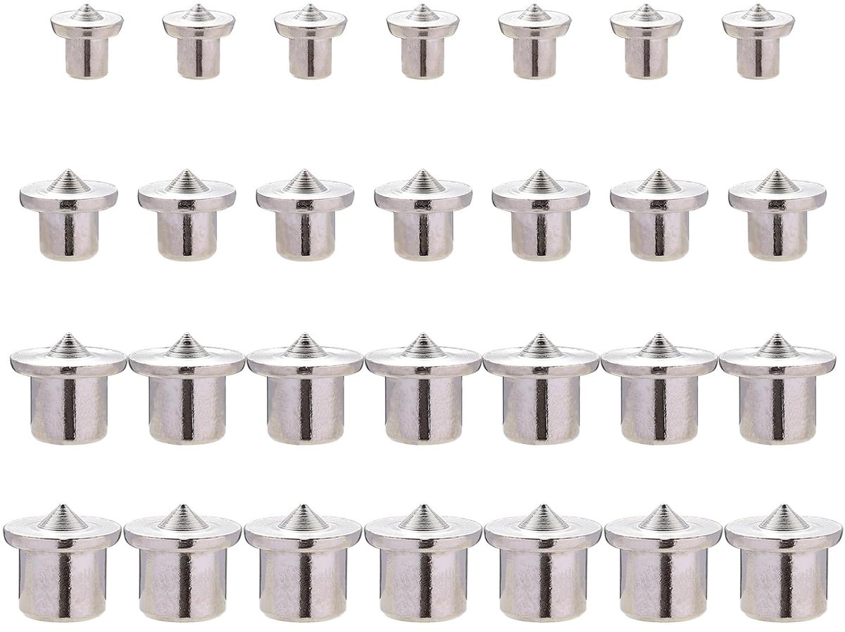 Cones centers 28pcs - diverse maten 6/8/10/12mm - hoge kwaliteit staal - nauwkeurige uitlijning voor houtbewerking - ShopVlot