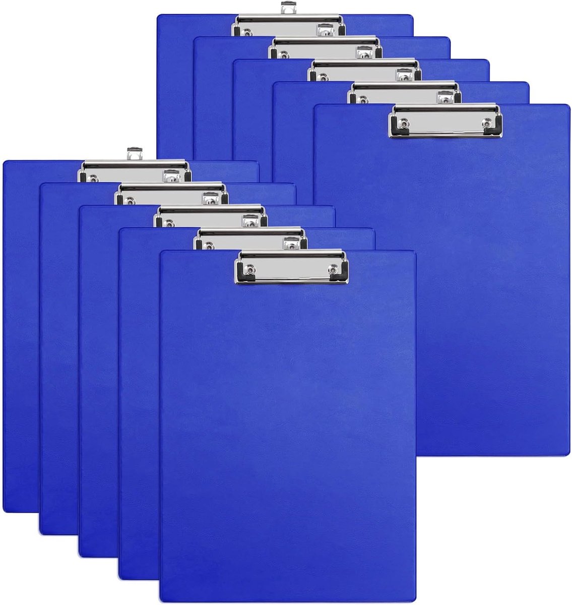 Clipboard A4, made of PVC and cardboard, 10 pieces, blue - ShopVlot
