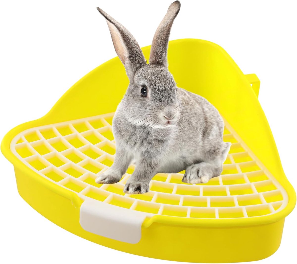 SnelShoppen - Hoek Litter Box voor Konijnen en Kleine Dieren - Triangle Toilet - Potty Trainer voor Konijnen, Cavia's, Fretten, Hamsters, Chinchilla's