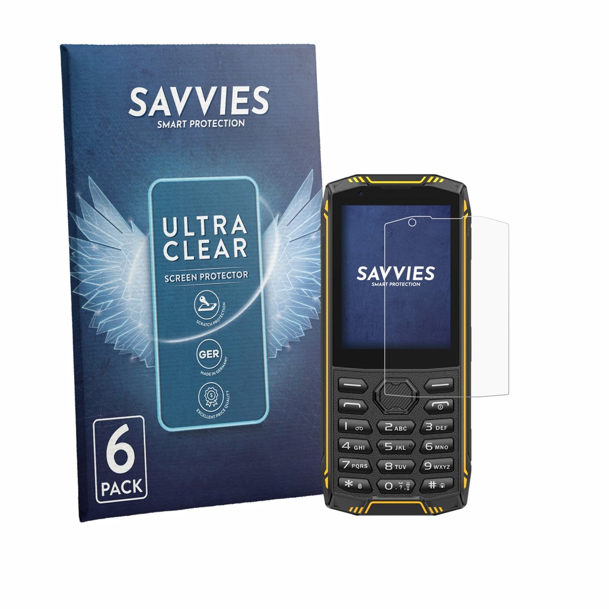 Savvies - Screenprotector voor Ulefone Armor Mini 5 - Folie Beschermfolie transparant 6 Stuks