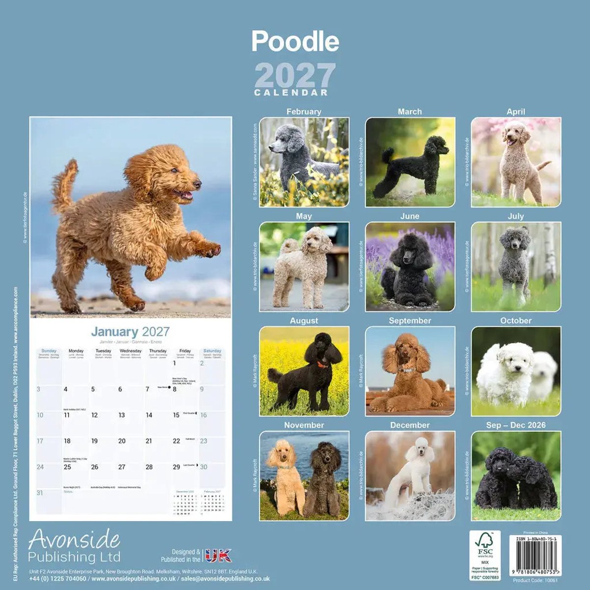 Poedel Kalender 2027