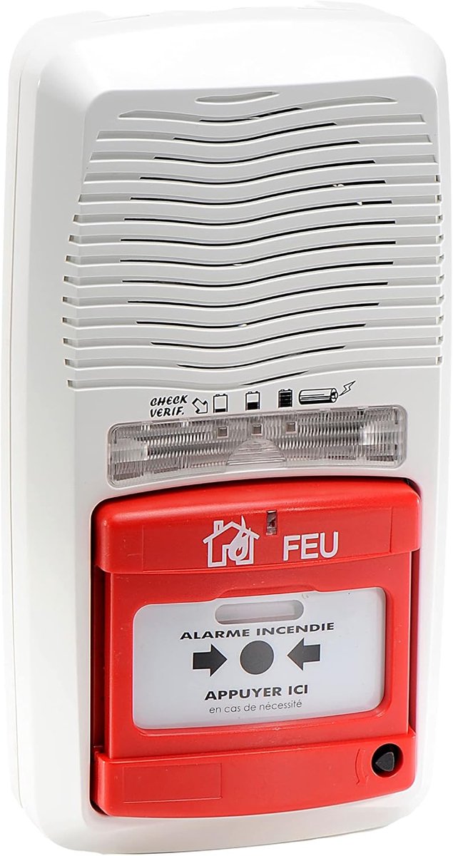 SnelShoppen - Alarm systeem type 4 radio met batterij, 1 timer, draadloze trigger, 8 handmatige triggers, veilig en gebruiksvriendelijk voor thuis, tu