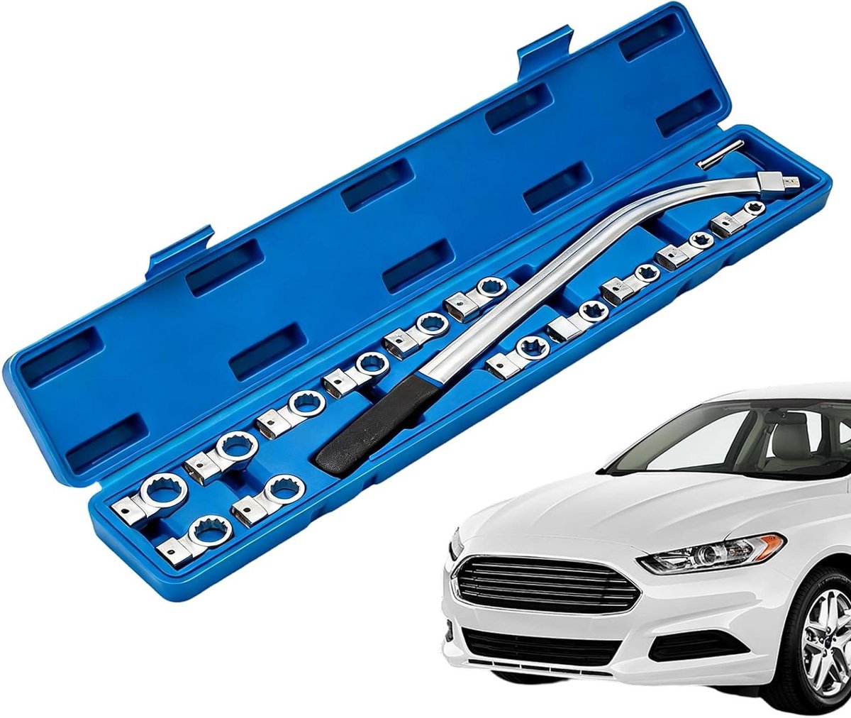 Spansleutel Set - Riemspanner Gereedschap - Motoronderhoud - Precisie Dopontwerp - 65 cm - Niet gespecificeerd