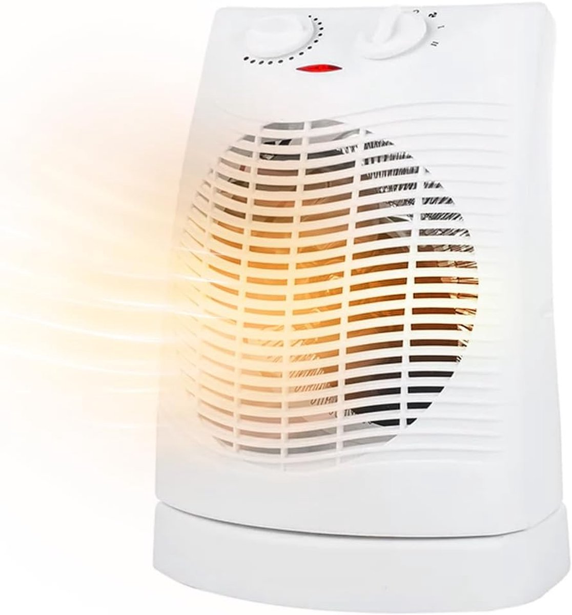 SnelShoppen - 2000 W Elektrische Ventilator Kachel met Instelbare Thermostaat voor Verwarming van Kleine Kamers zoals Slaapkamers of Badkamers, Veilig