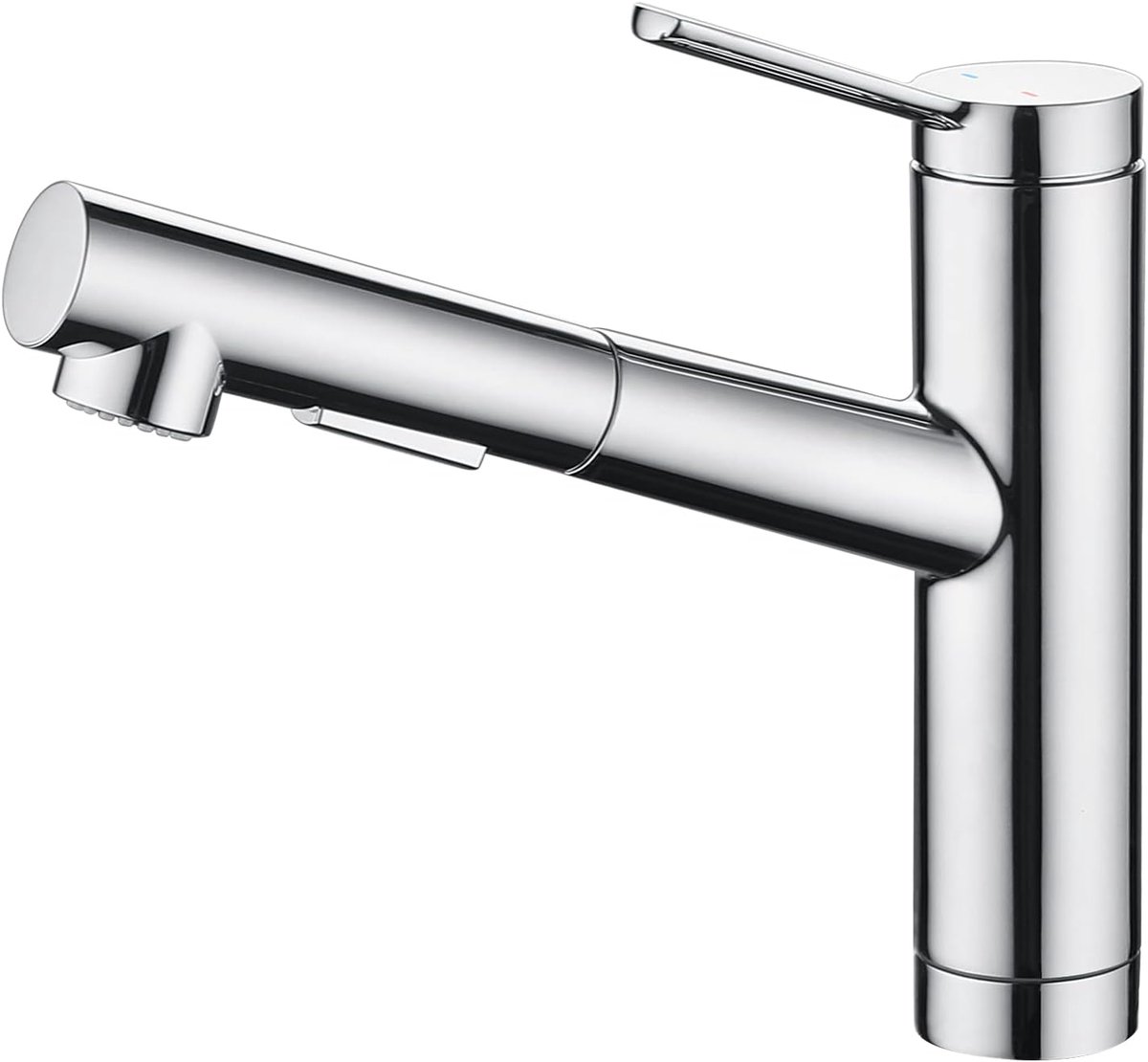 Keukenkraan Uittrekbare Spray, Gootsteenkranen Keuken met 2 Soorten Spray, 120° Draaibare Mengkraan Keuken, Waterkraan Keuken Chroom