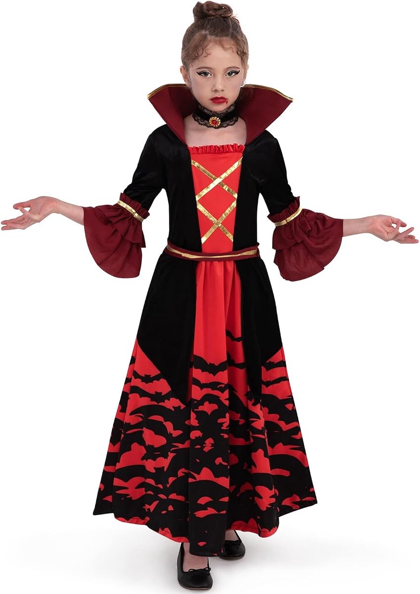 Creations Halloween-kostuum voor meisjes, vampier, Prentend