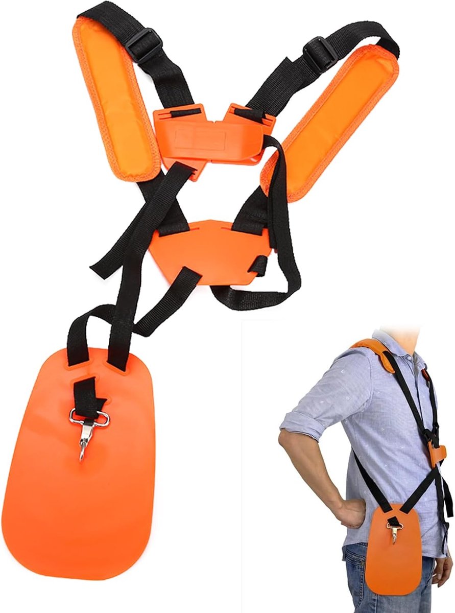 harnas en riem met dubbele schouder voor professionele bosmaaier en grasmaaier, comfortabele en efficiënte tuingervaring