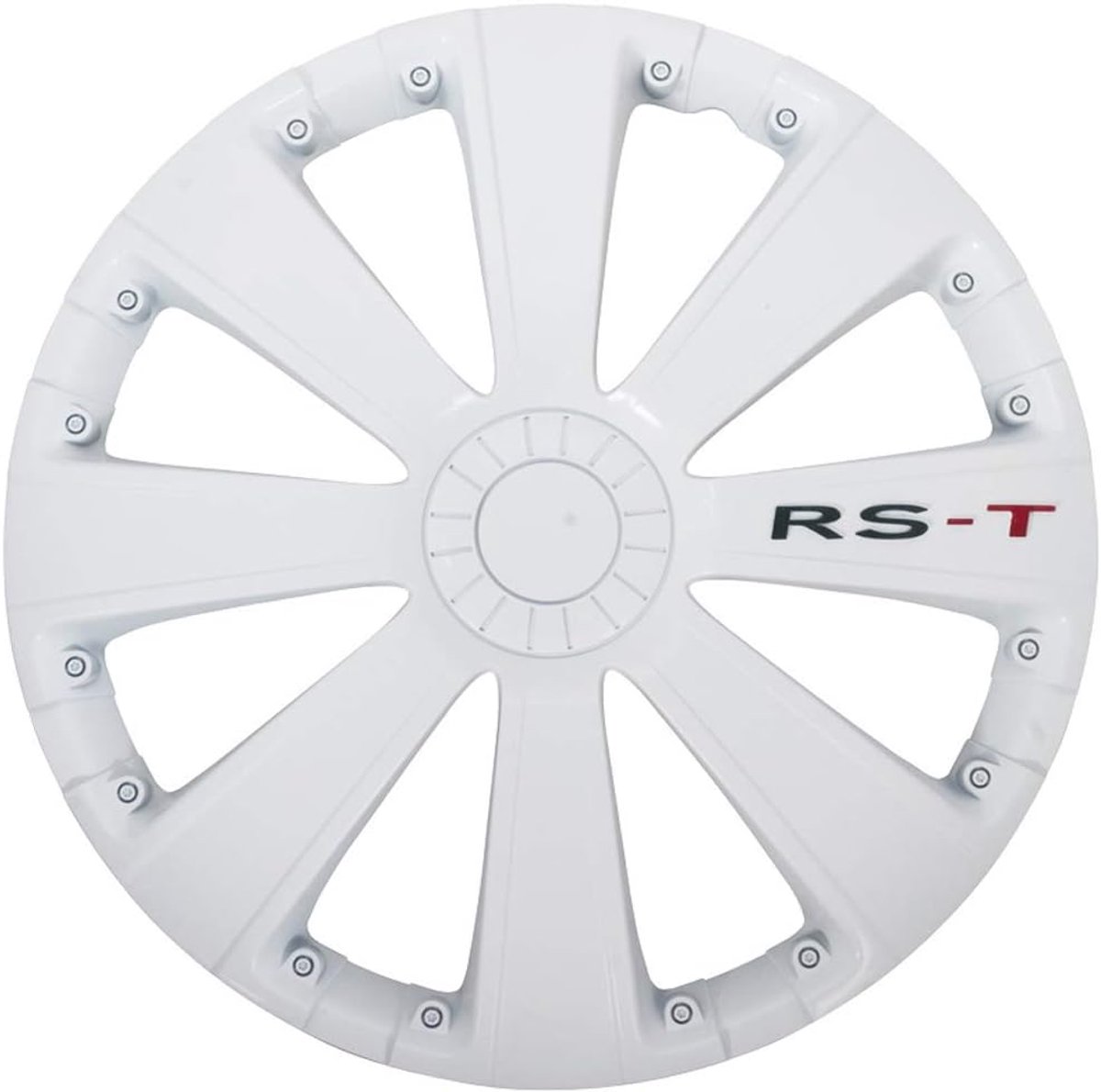Wieldeksels set 14-inch - wit - 4-delig - beschermt wielen - ShopVlot