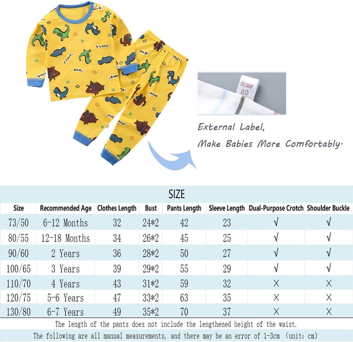 Kinderen Pyjama 3 Set Dinosaurus Robot Leeuw Tractor Print Kids Pjs Pyjama Lange Mouw Top Katoen Sleepewar Shirts & Broeken Bottoms Nachtkleding Kinderen Outfit