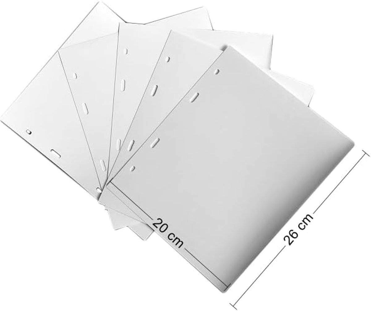 White DIVIDERS voor bankbiljettenalbum - verpakking van 10 - Folder Extra Refill Sheets Inserts of een ander merk bankbiljettenalbum