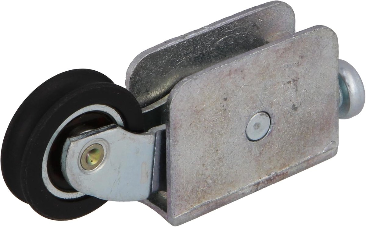 - Schuifraamrol - Set van 2 stuks - Afmeting 57 x 25 mm - Verstelbare metalen behuizing - Kogellager - Ontworpen voor schuiframen - Verzinkt zamak - Mod. COR25