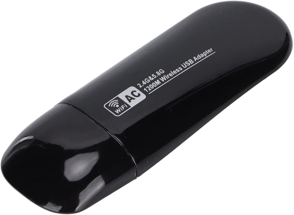 SnelShoppen - USB WiFi Adapter 1200M Draadloze Netwerk Kaart, Dual-band 2.4G 5.8G, Hoge Snelheid USB3.0 WiFi Kaart voor Android, Linux en Windows