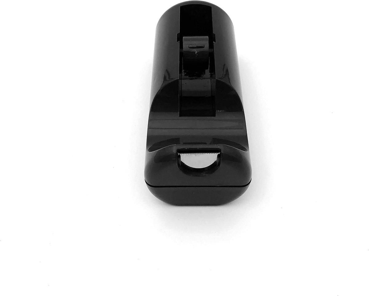 Tape dispenser voor tafel - zwart - geschikt voor 33 m tape - professionele staalmes - ideaal voor thuis en kantoor - ShopVlot