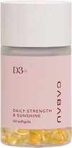 Cabau – Vitamine D3+ – Ondersteunt Immuunsysteem, Botten & Spieren – Vegan, Gelatinevrij – 60 Softgels