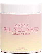 Cabau - Vitamin Booster - Sweet Lemon - 24 Vitamines & Mineralen - 300 g (40 Doseringen) - Ondersteunt Immuunsysteem & Sterke Botten - Makkelijk & snel