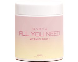 Cabau - Vitamin Booster - Sweet Lemon - 24 Vitamines & Mineralen - 300 g (40 Doseringen) - Ondersteunt Immuunsysteem & Sterke Botten - Makkelijk & snel