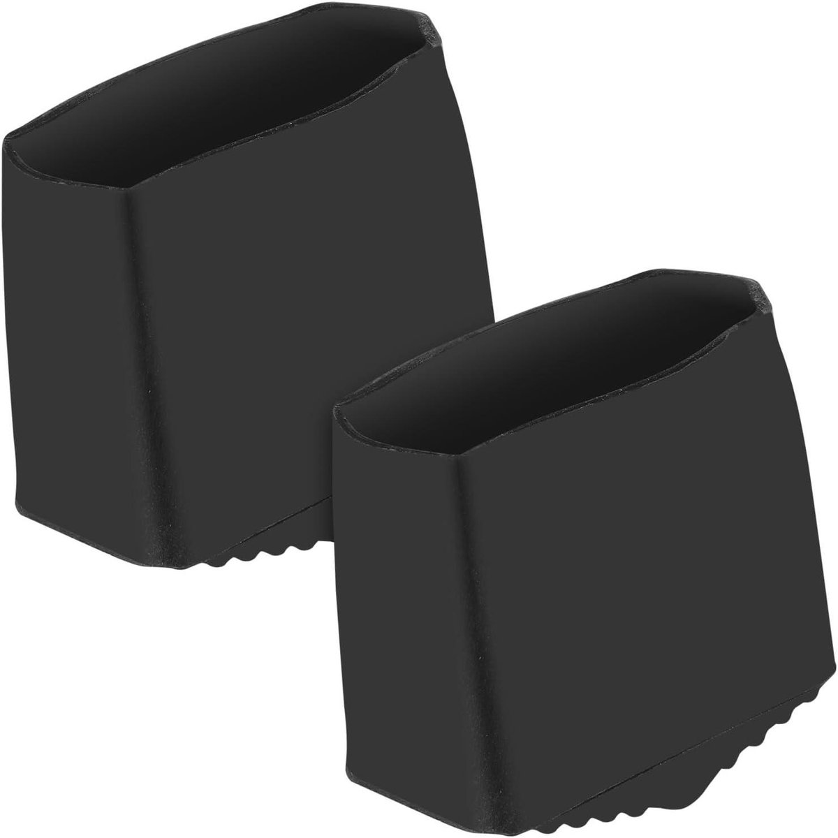 Opklapbare Laddervoet Matten - Vervanging Meubelpads - Vloer Beschermen - Flexibel en Duurzaam - 42x42x42 mm - Zwart