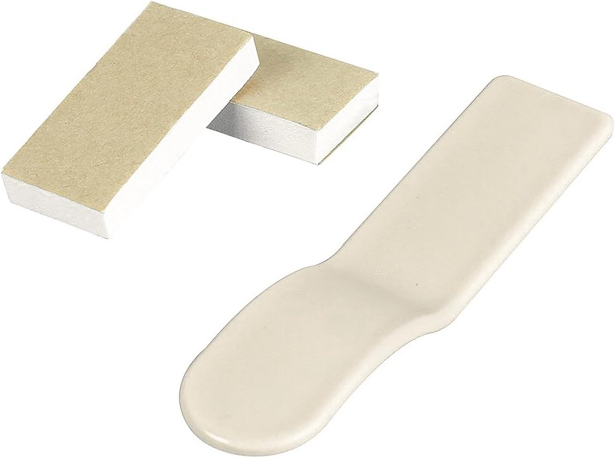 SnelShoppen - Toiletbrief Lifter Handgreep Hygiënische Toiletdekselopener van Duurzaam PP - 12 x 2,5 cm - Khaki - Voor Hotelreizen en Thuisgebruik