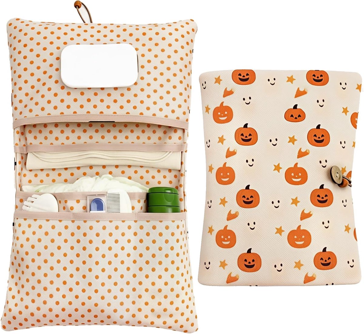 SnelShoppen - Diaper Bag Organiser & Cosmetica Tas 2-in-1 Luiertas voor onderweg, Waterdichte Tas voor Luiers en Verzorgingsdoekjes, Compact en Licht,