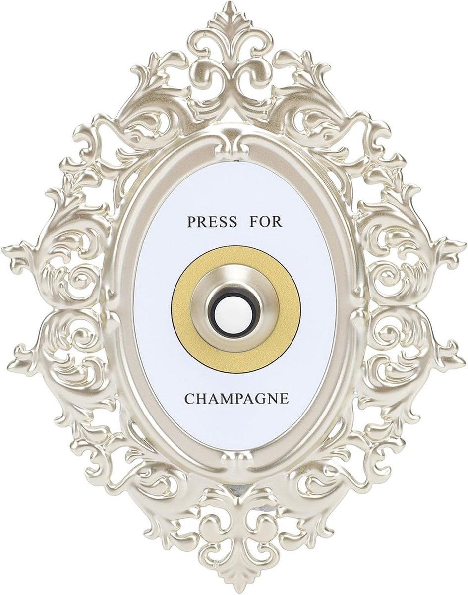 Champagneknop retro - metalen deurbel - Franse stijl - elegante decoratie voor thuis - ShopVlot