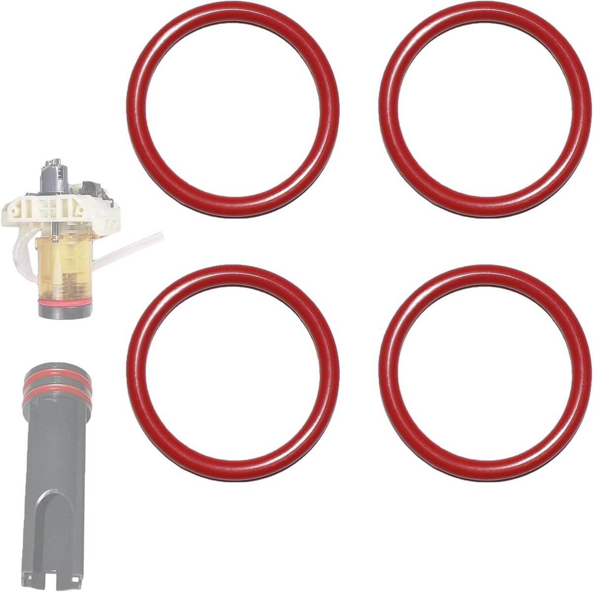 O-ring Afdichting Koffiemachine - Reserve O-ringen - Koffiezetapparaat Onderhoud - VMQ Siliconen Materiaal - 4 stuks - Rood