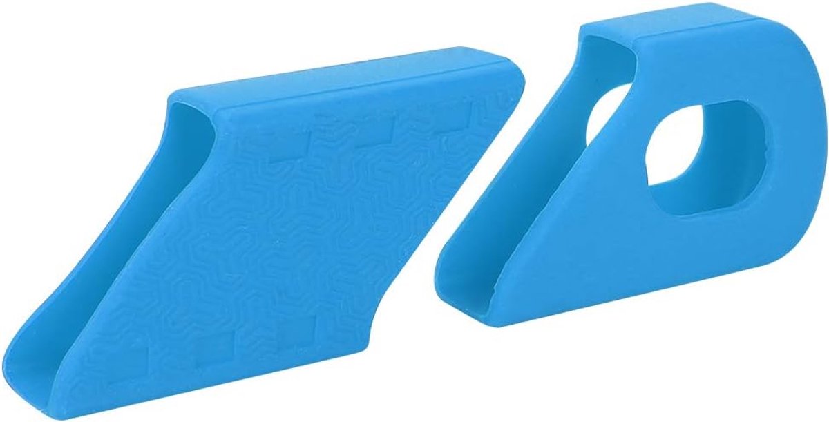 SnelShoppen - Fiets Crank Beschermhoes Arm Beschermers Shockproof Hittebestendig Oliebestendig Slijtvast 4 Stuks Siliconen Zwart Rood Blauw Groen (Bla