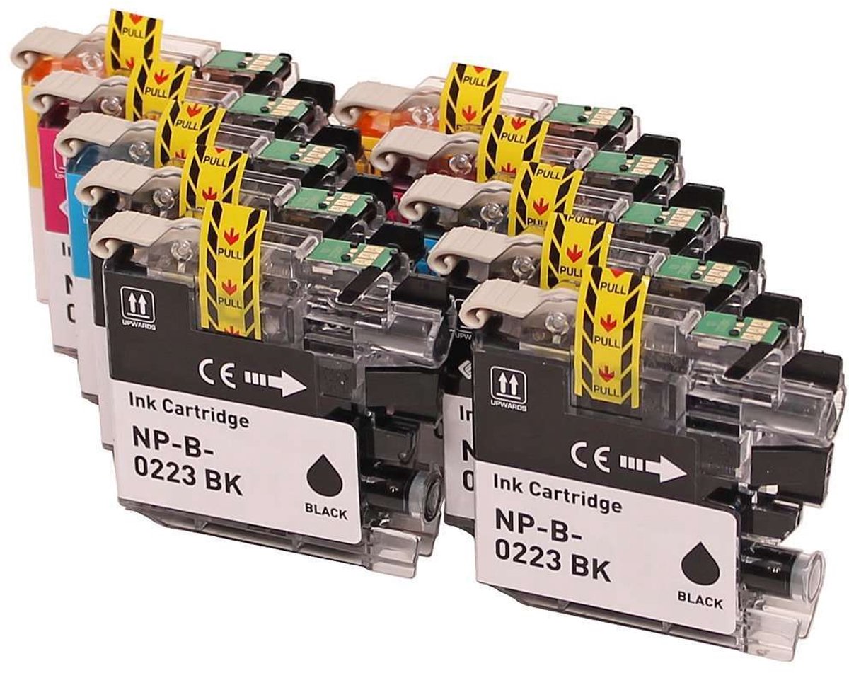 Brother LC-221 - Inktcartridge Cyaan|geel|magenta|zwart 2-pack - Huismerk Compatible - Geschikt voor Brother DCP-J4120DW Brother DCP-J562DW Brother MFC-J1100 Series Brother MFC-J1140W Brother MFC-J1150DW Brother MFC-J1170DW