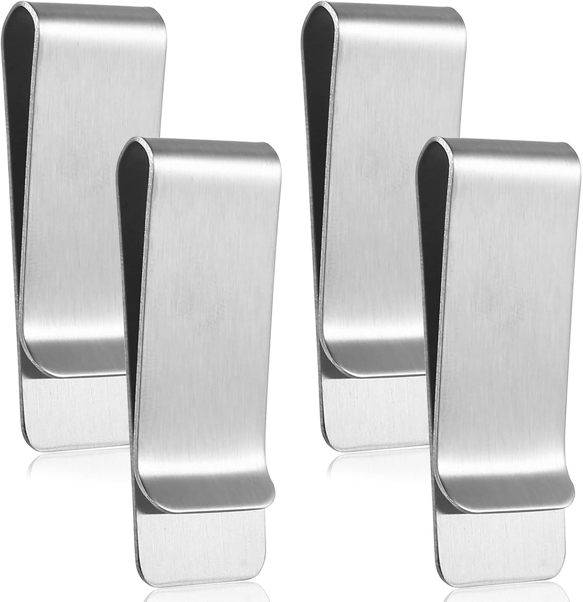 Stainless Steel Money Clip, Money Clips, Money Clips, Money Clips, Credit Cards, Receipts, Gifts for Men Women (Silver) - ShopVlot