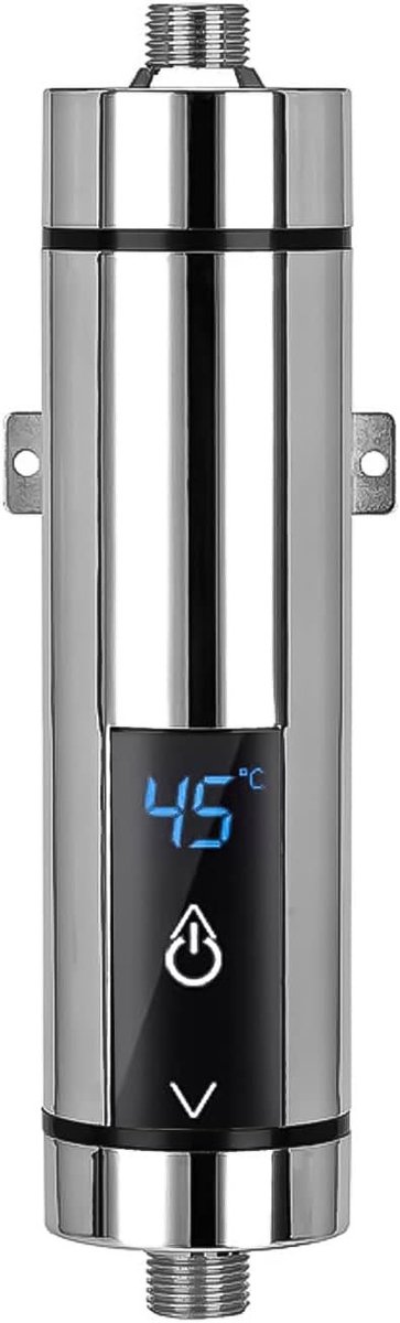 Mini Elektrische Doorstromingsboiler met Digitale Weergave, Instelbare Temperatuur, Tankloos Ontwerp voor Keuken en Badkamer, 5500W Verwarmingselement