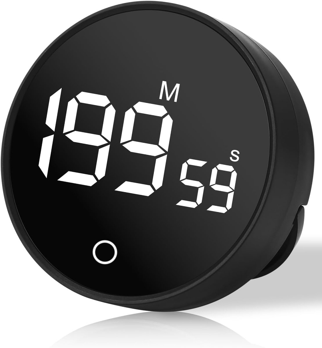 SnelShoppen - Digitale Keuken Timer Met Led Display, Magnetische Countdown Timer Voor Koken, Kinderen, Studenten, Zwart, Eenvoudig In Gebruik