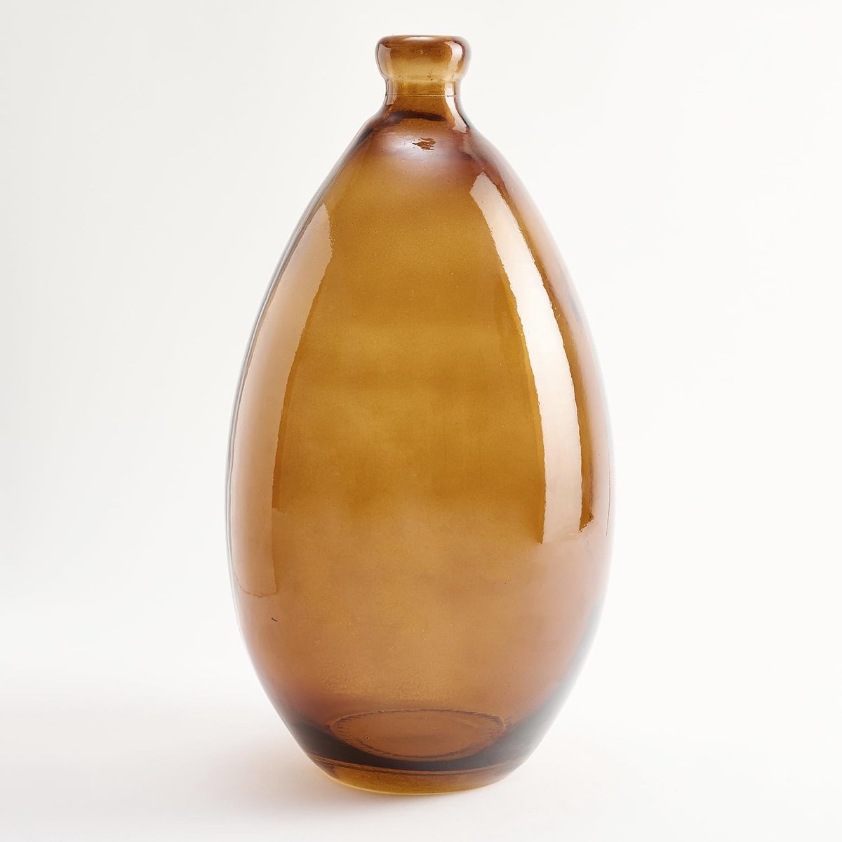 Vaas met onregelmatig ontwerp - gerecycled glas - mediterrane stijl - sfeervolle decoratie - SnelShoppen