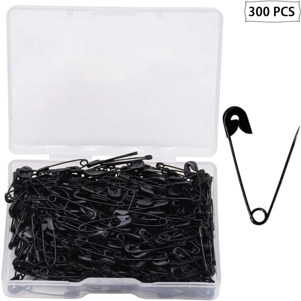 SnelShoppen - 300 Stuks Veiligheidspinnen - Grote en Kleine Veiligheidspinnen Verchroomd - Voor Kleding, Kunst, Handwerken, Sieraden, Thuis en Kantoor