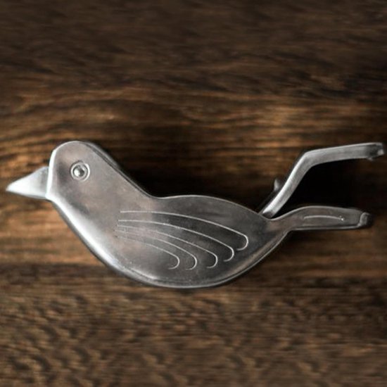 Citruspers Vogel - Vruchtenpers Handig - Sap Maken - Roestvrij Staal - 11.5 cm - Zilverkleurig — afbeelding 4