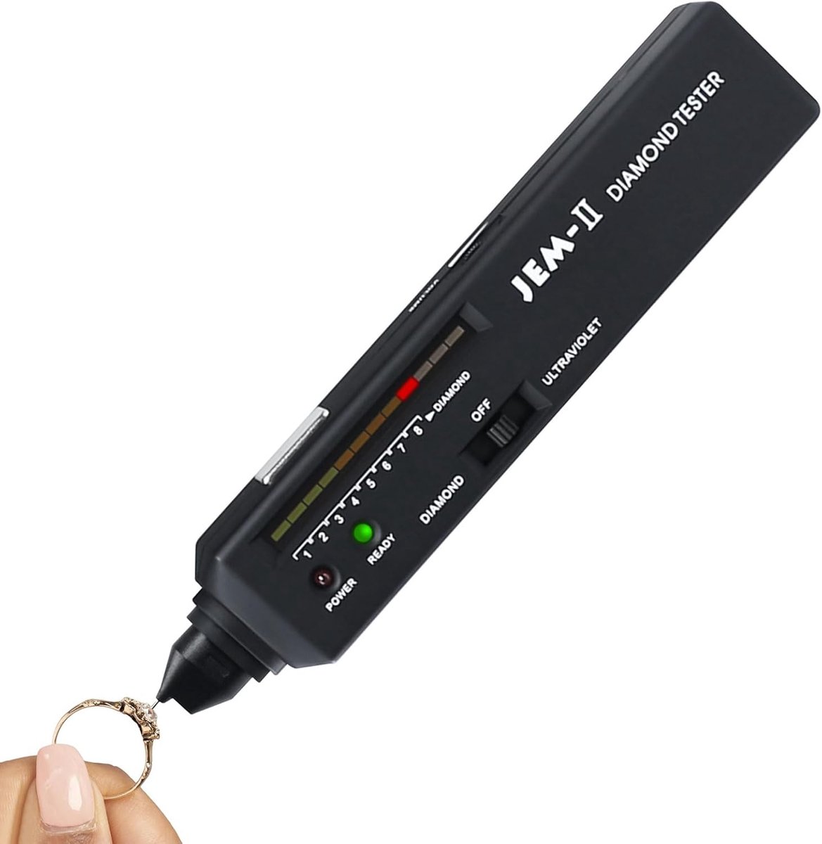 Diamant Tester Pen - Professionele Tester voor Diamanten - UV Licht en Temperatuur Sensor - Eenvoudig te gebruiken - ShopVlot
