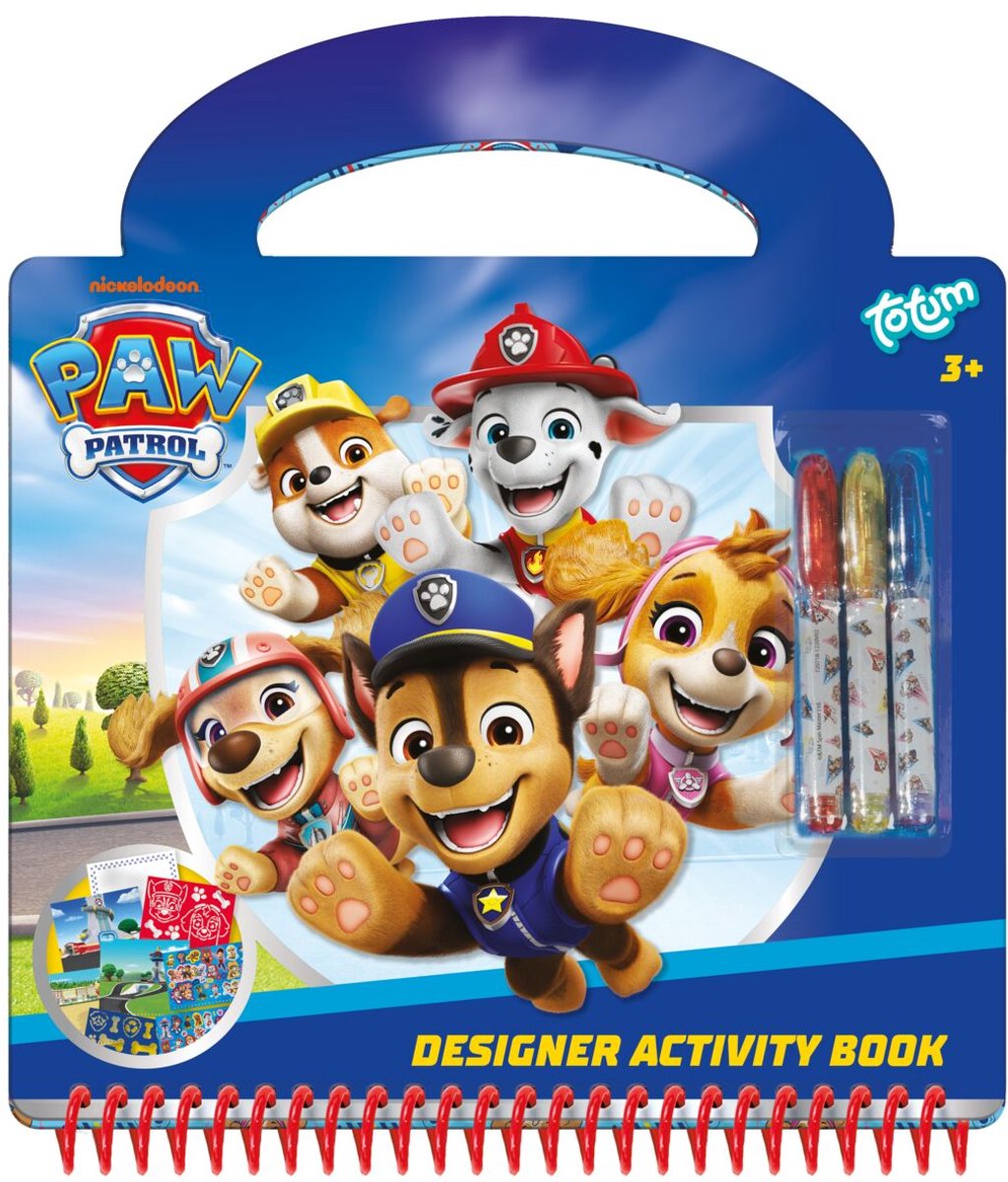 Bol.com PAW Patrol speelgoed Totum designer vakantie doeboek - tekenen schrijven en stickeren 25-delig - jongens en meisjes vana... aanbieding