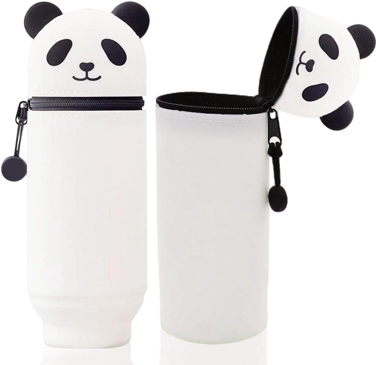 Penhouder 2-in-1 - Zachte siliconen - Telecospische panda - Voor school en kantoor - ShopVlot