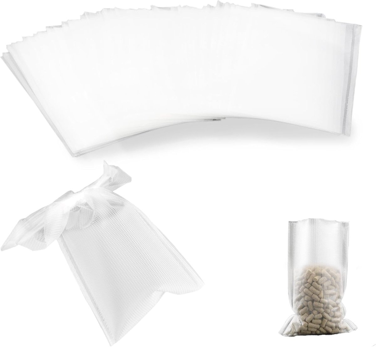 PVA viszakken 60 x 120 mm - wateroplosbaar - snelle gaten - ideaal voor karpervoer - ShopVlot