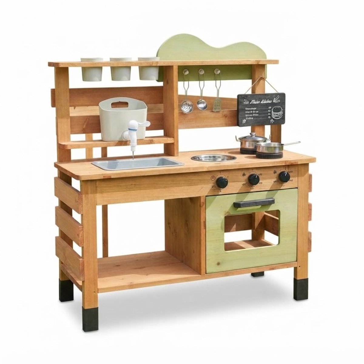 SP® Modderkeuken - Buiten Speelkeuken - Zandkeuken - Groen - 31cm x 76cm x 80cm