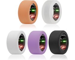 SnelShoppen - 5 Pack Silicone Ring Case Geschikt voor Oura Ring Gen 4/Gen 3/ULTRAHUMAN Ringen, Antikras Elastische Beschermhoes, Vingerwrap voor Train