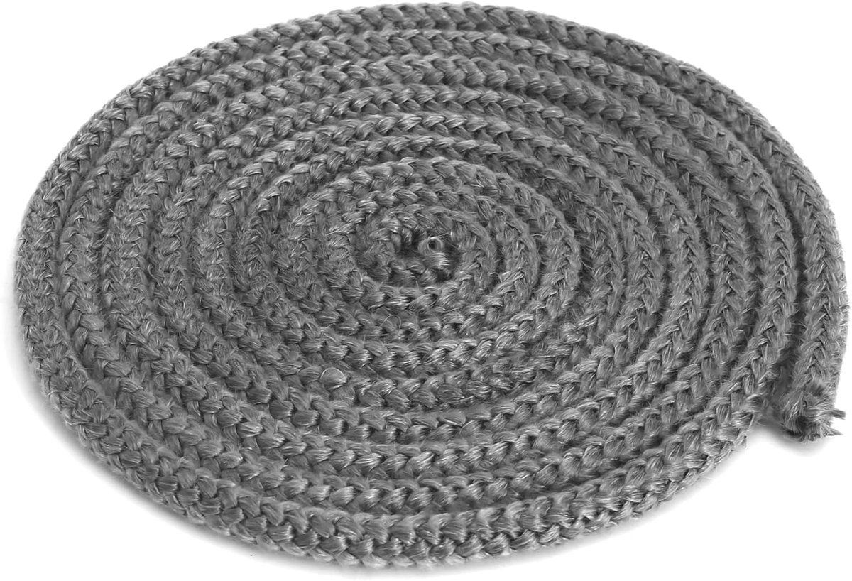 SnelShoppen - Sealing Cord voor Kachel, Diameter 10 mm, 3 m Lang, Hoogwaardige Fiberglass voor Haarddeur, Rookkanaal, Schouw, Kachelaccessoires