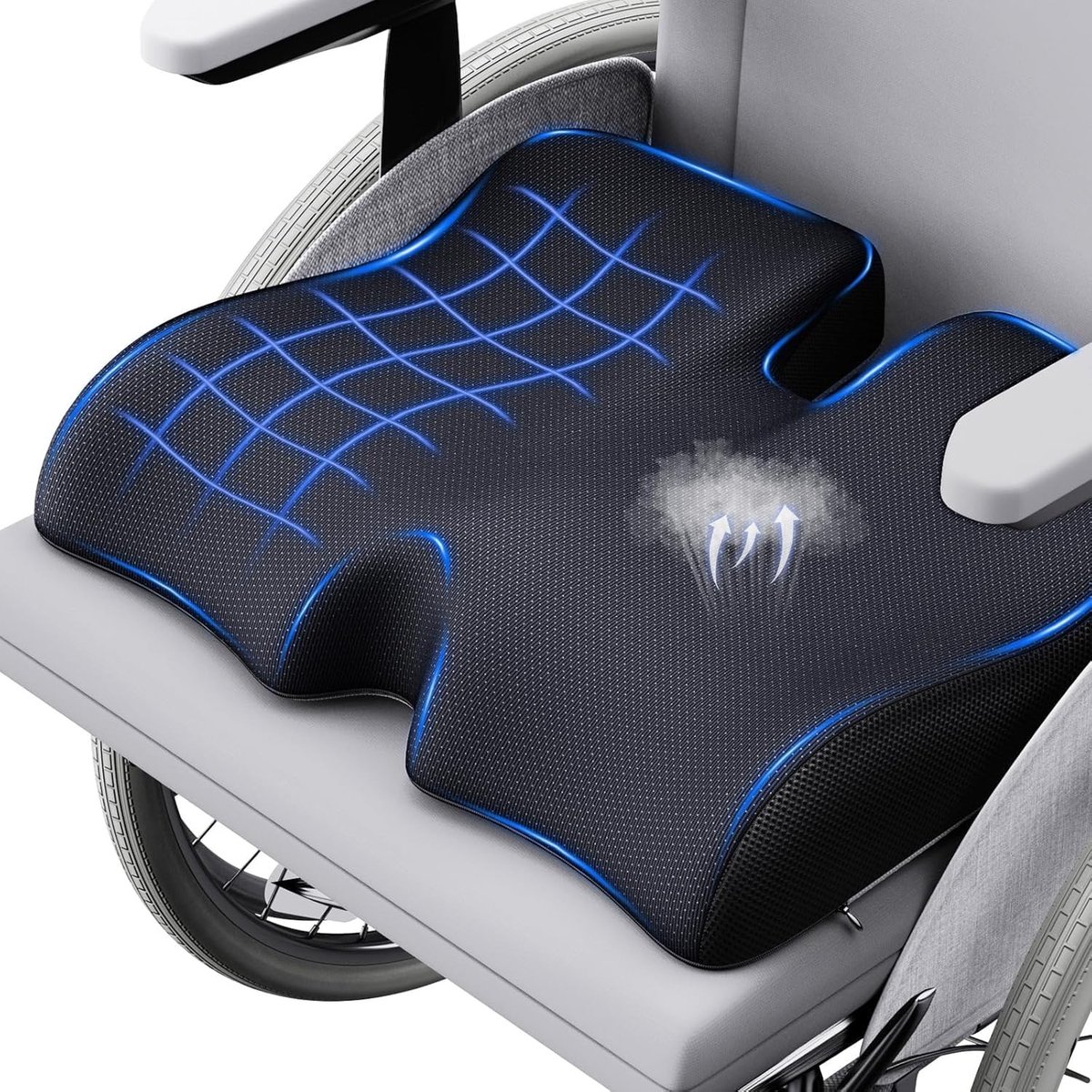 Omgoods - Ergonomisch Zitkussen voor Heupen en Stuitbeen, Orthopedisch voor Bureaustoel en Auto