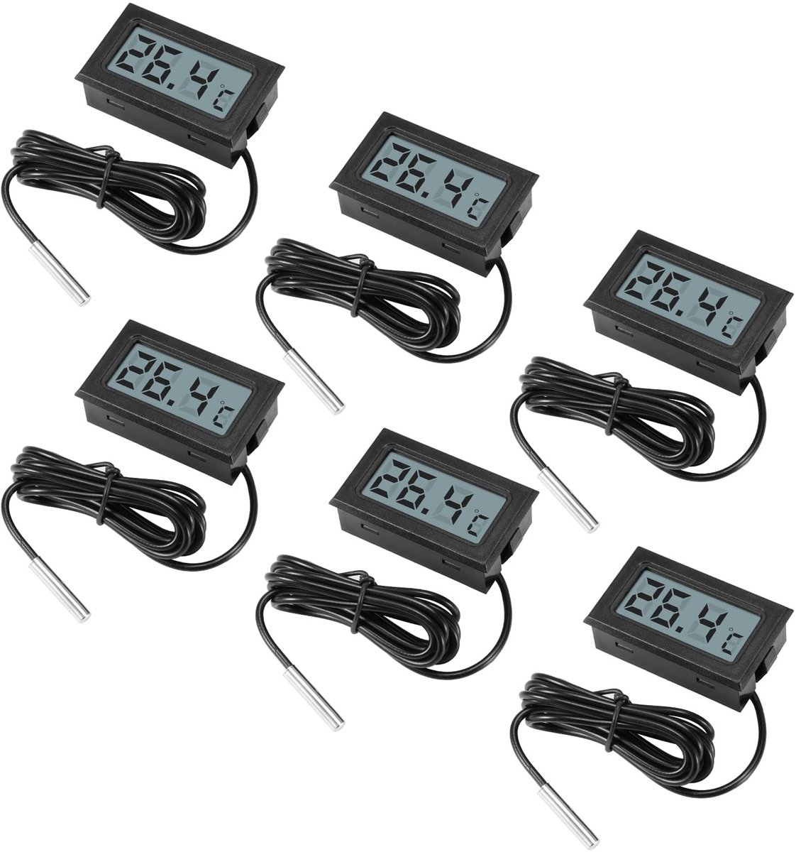 Omgoods - Digitale Thermometer met Externe Sensor voor Nauwkeurige Temperatuurmeting