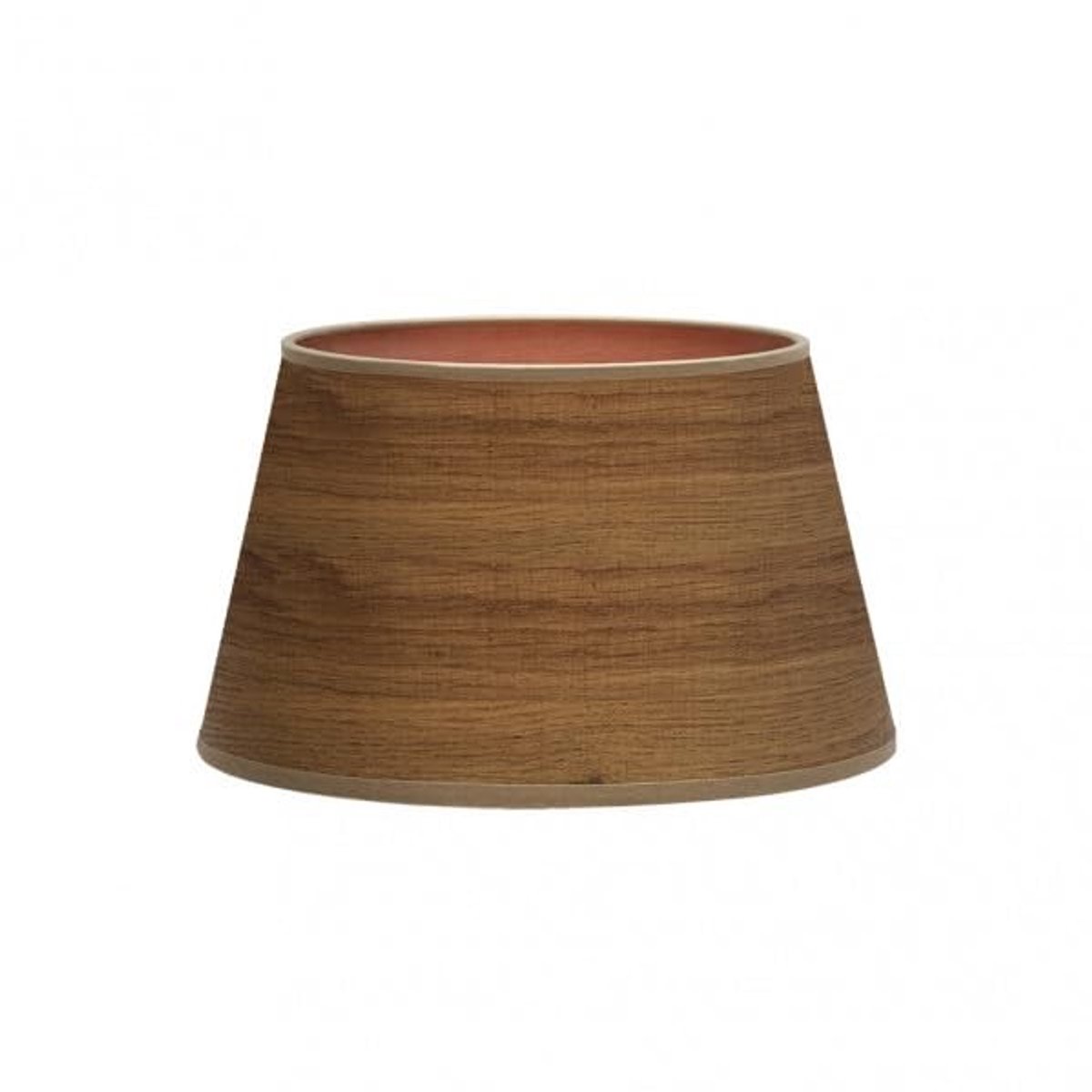 Omgoods - E27 Lampenkap Donker Hout met Open Conische Vorm