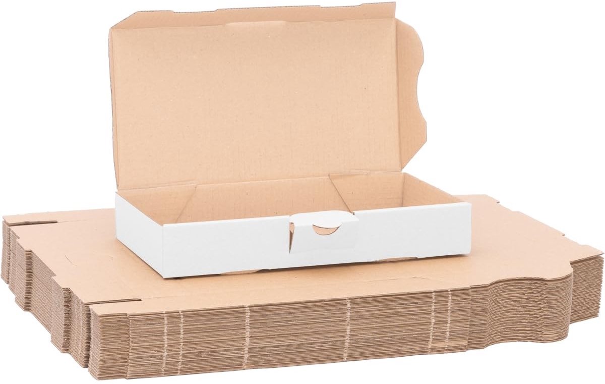 Omgoods - Set van 300 Maxi Verzenddozen 180 x 100 x 30 mm Wit