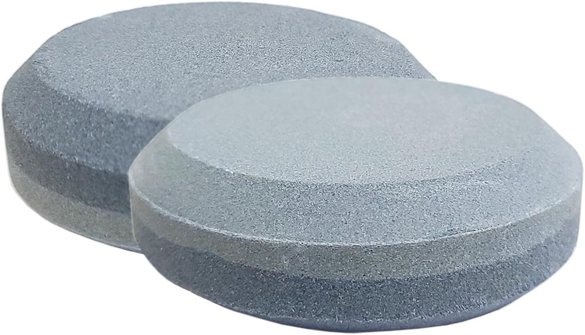 Omgoods- Slijpsteen Set - Ronde Wetsteen Tool - Dual Grit 120#/180# - 80mm x 24mm - Slijpen en Polijsten - Slijtvast en Hoge Hardheid - Slijper