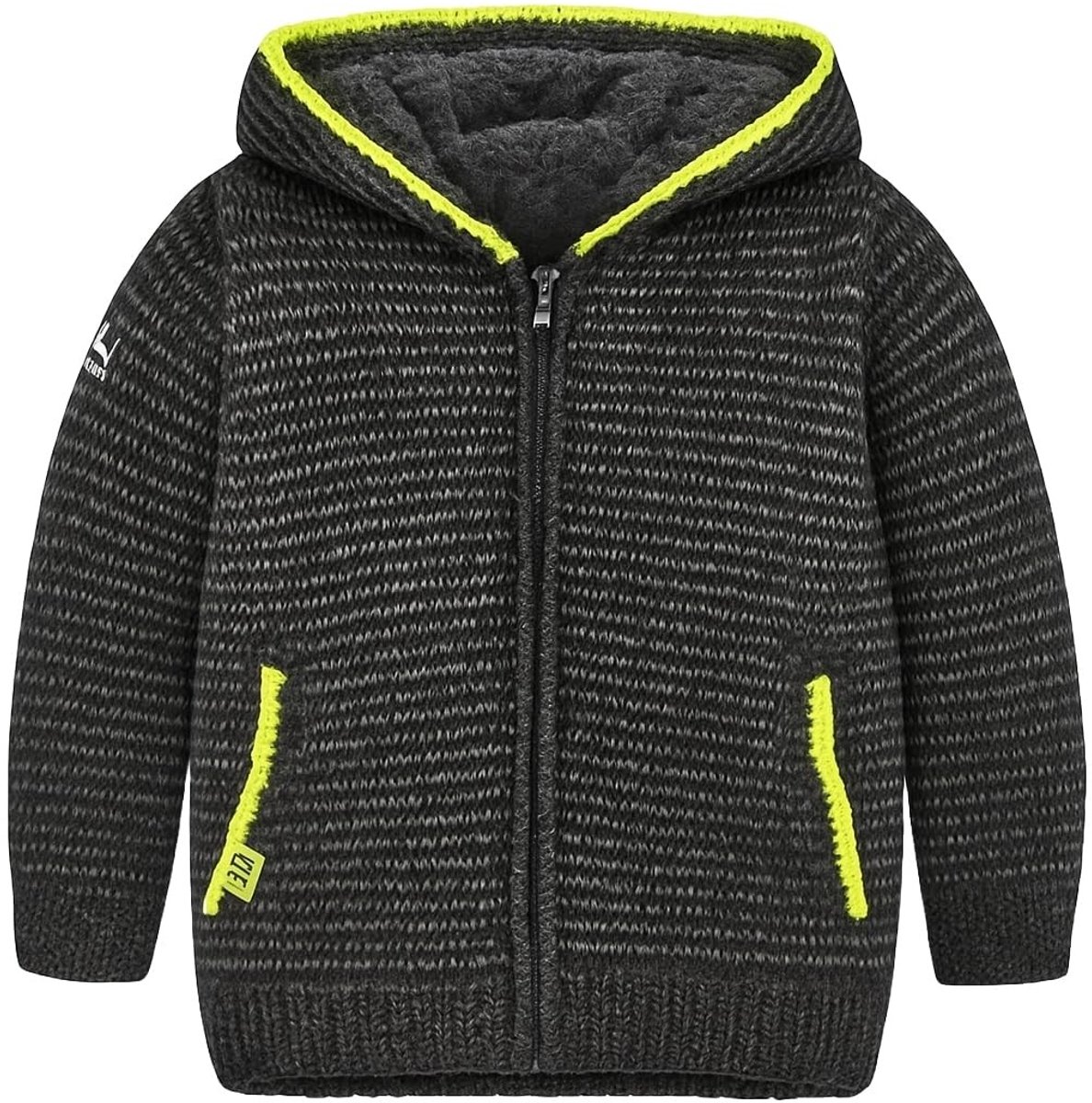 Omgoods - Dikke Gebreide Hoodie voor Kinderen met Zakken