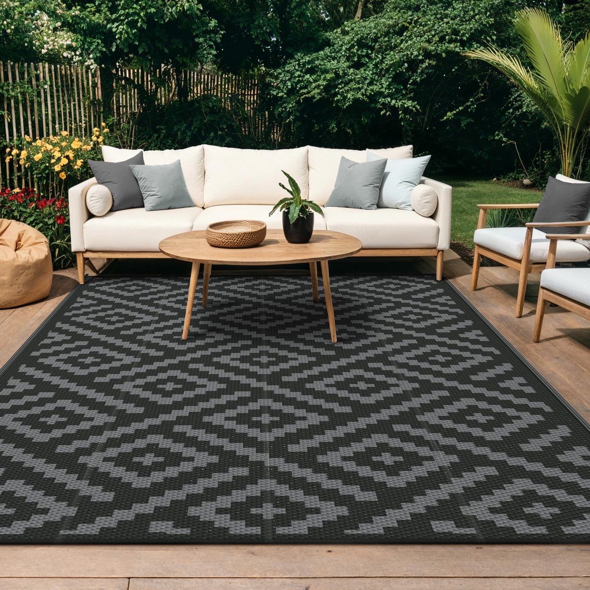 Omgoods - Waterdichte Reversible Tuinvloerkleed voor Buiten