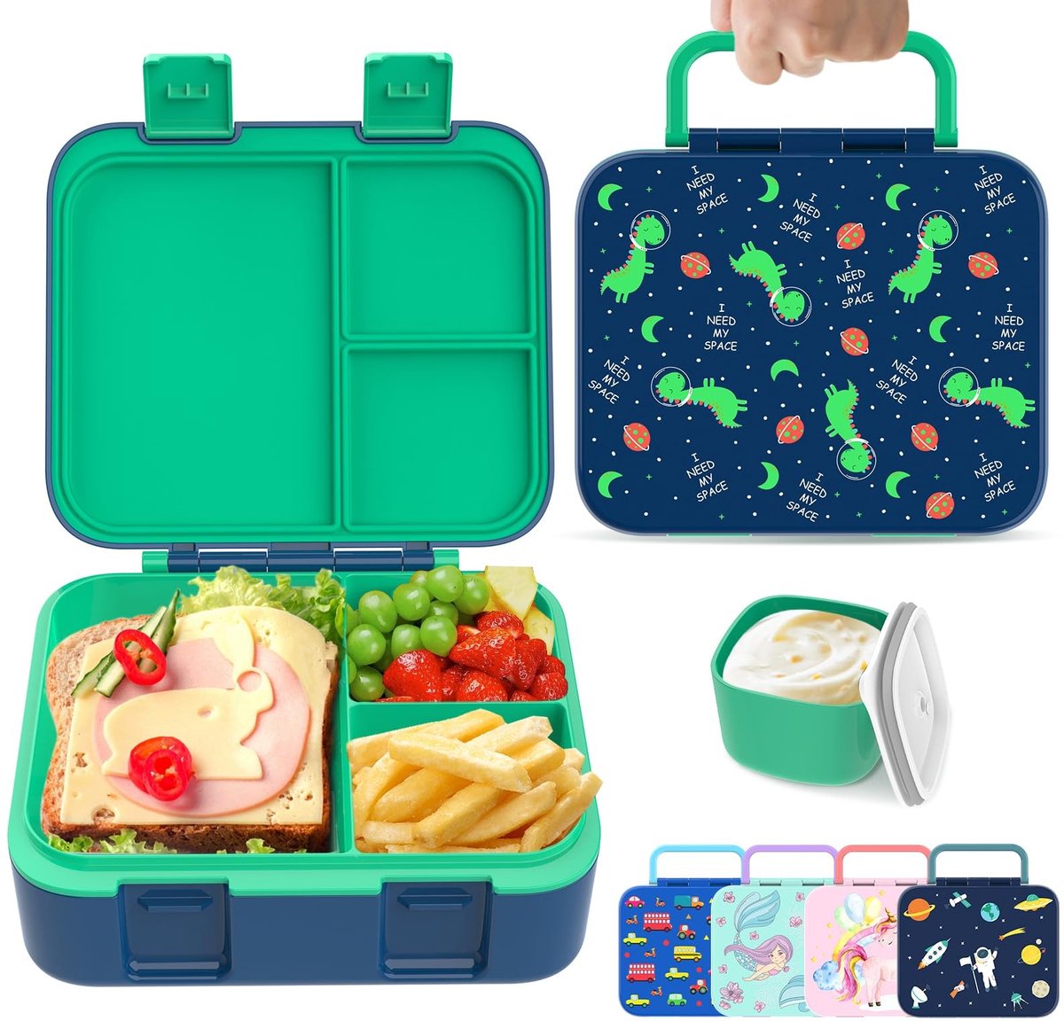 Omgoods - Kids Lunch Box - Bento Box met Compartimenten voor School en Werk